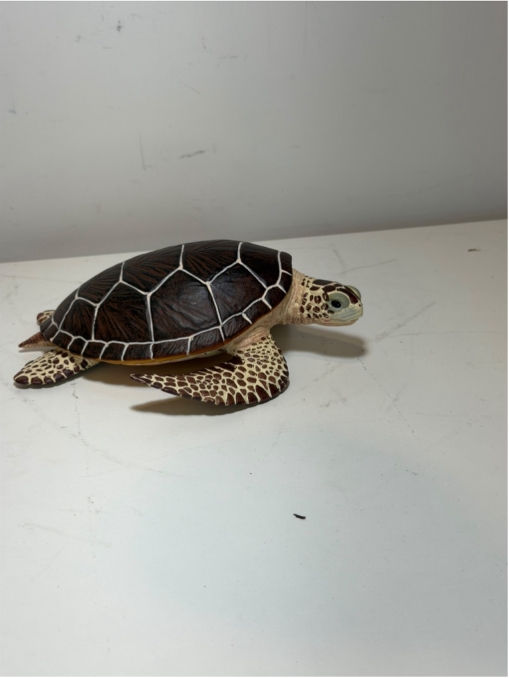 Realistic Sea Turtle Figurine Coastal Home Decor Sculpture #F